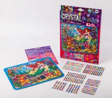 Набор для творчества DankoToys DT CRMk-01-05 Мозаика Crystal Mosaic Kids Русалочка