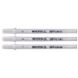 Ручка гелевая Sakura набор Basic White Белая 3 размера (05-08-10) POXPGBWH3C