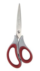 Ножиці Axent Duoton Soft 16,5см сіро-червоні 6101-06-А