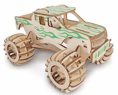 Модель 3D дерев'янна сборна WoodCraft XB-G029H Всюдихід 15,8*11,5*9,5см