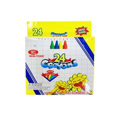 Мел восковой 24цв. Crayons ST-21616/8824