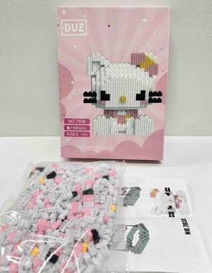 Конструктор 3D Magic Blocks Hello Kitty кор.24см 1580 деталей №7838
