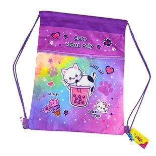 Сумка для обуви Kidis 33,5*44см Котик KO3097 с карманом