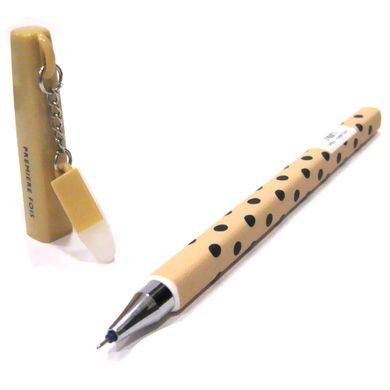 Гелева ручка ПИШЕ-ВИТИРАЄ AIHAO брелок-гумка 0,5мм пише синім AH47690, Білий