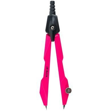 Циркуль Kite металлический K24-414-** Techno 120мм в пластиковом футляре + грифель, Розовый