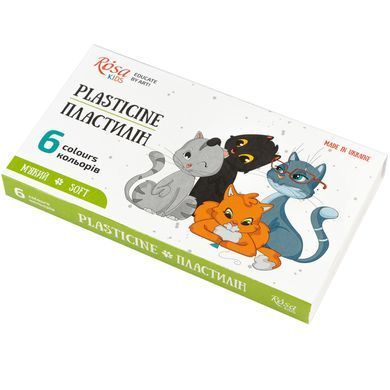Пластилін 6кол. Rosa Kids 96г Cats 302101