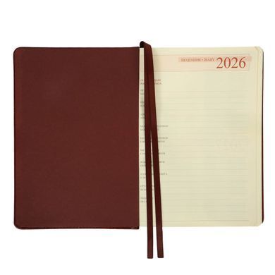 Щоденник 2026 А5 Leo Planner City твердий 25266*, Коричневий