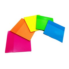 Папір для нотаток з клейким шаром Josef Otten/Jinxin 76x76мм 50арк кольоровий пластик, асорті Р71-1