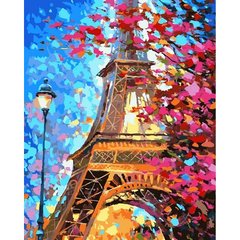 Картина раскраска по номерам на холсте 40*50см Babylon Premium NB612 Краски весеннего Парижа