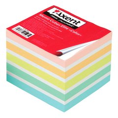 Папір для нотаток 90х90х70мм 700арк Axent Elite Color кольоровий не проклеєний 8028