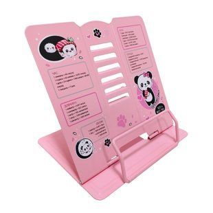 Подставка для книг металлическая с подсказками Kidis Panda 2087