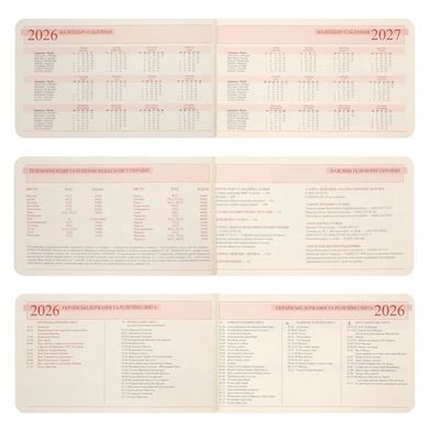 Еженедельник 2026 10*17см Leo Planner мягкий Binario 252654, Синий темный
