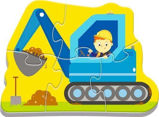 Пазли Trefl 4в1 Baby classic 36072 Будівельні транспортні засоби