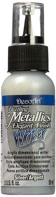 Контурная краска DecoArt Dazzling Metallics 59мл Серебро DAW70-3