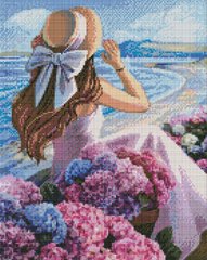 Алмазная живопись мозаика по номерам на холсте - 40*50см Идейка АМО7384 Цветущее побережье
