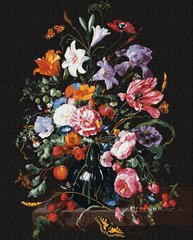 Картина по номер. на холсті 40*50см Идейка КН3208 Ваза з квітами та ягодами