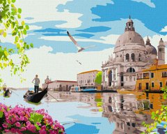 Картина раскраска по номерам на холсте - 40*50см Идейка КН3620 Яркая Венеция