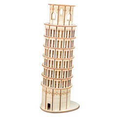 Деревянная сборная 3D модель WoodCraft Пизанская башня (11,2*9,3*29,2см) XE-G018