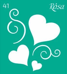 Трафарет самоклейка многоразовый 9*10см Rosa Talent №41 3625141