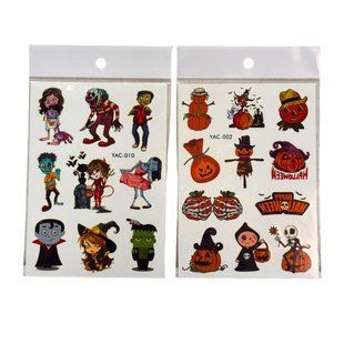Хеловін Тату для Halloween 105*140мм Tattoos ! Поштучно !, асорті №27-159