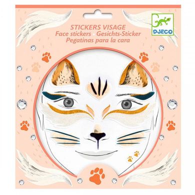 Наліпки для обличчя DJECO Кішка DJ09214