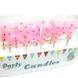 Свечи-набор для торта Party Candles Буквы Happy Birthday с горошком 031116