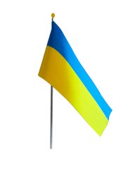 Флаг Украины 14см*21см тканевой Q-1
