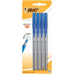 Ручка шариковая BIC Round Stick Exact 4 шт в блистере bc932857, Синий
