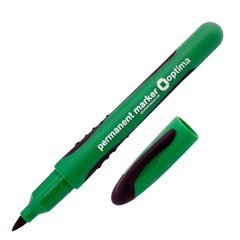 Перманентний маркер OPTIMA 1мм зелений O16111-04