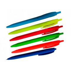 Ручка шариковая Hiper Soft-touch 0,7мм автомат HA-170, Синий