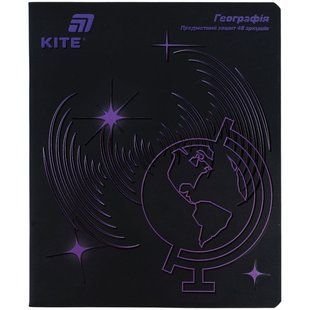 Зошит шкільний А5+ 48арк Kite предметний кл. Lumen Географія K26-240-5