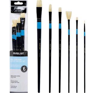Набір пензлів для олії Art Nation Artist Brush 6шт. асорті LO59066-1