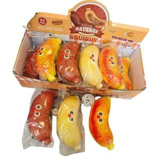 Сквиш антистресс Hot-Dog Хот-Дог Squeeze Toys ароматизированный ассорти 2310-27