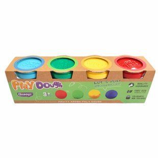 Маса для ліплення в баночках Play Dough/Josef Otten 4кол. по 86гр. №8711