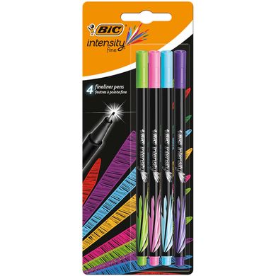 Капілярні ручки Bic INTENSITY FINE 4шт в блистері 942076