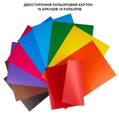 Картон кольоровий А4 10арк Yes Minecraft Spring двосторонній 955460