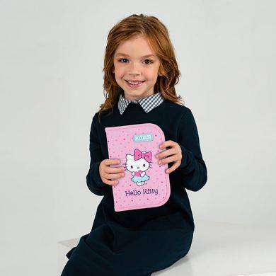Пенал 1 отделение с 2 отворотами с наполнением Kite мод 622 Hello Kitty HK26-622H
