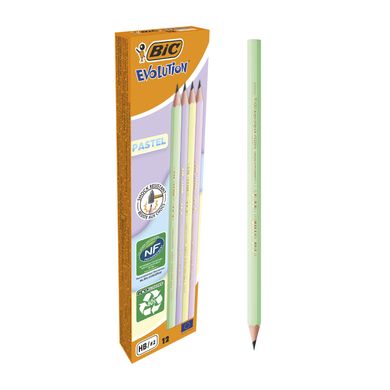 Олівець графітний BIC Evolution Pastel HB без гумки bc518307