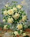 Картина по номер. на холсті 40*50см Mariposa Q1115 Букет білих троянд