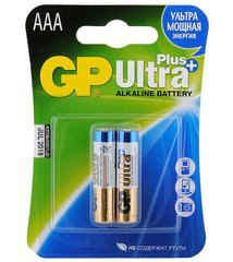 Батарейка ААА (мініпальчикова) GP 1шт 24AUP-U2 лужна LR03, AAA
