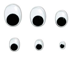 Глазки рухомі URSUS овальні, діам 7мм,1шт. UR-9600000R