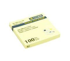Папір для нотаток з липким шаром 76*76мм 100арк Buromax жовтий Jobmax BM.2312-01