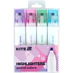 Маркери текстові набір 4шт Kite Highlighter 1-5мм Creative Pastel Colors K24-1145-4