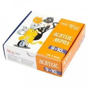 Краски акриловые Rosa Kids 9цв. по 10мл Cats 301214