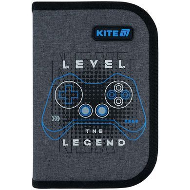 Пенал 1 відділення з 2 відворотами з наповненням Kite мод 622 Level UP K26-622H-6