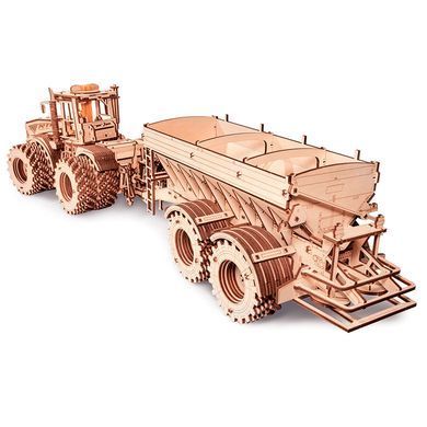 Деревянная сборная механическая 3D модель EVA Eco-Wood-Art TRAILER FOR KIROVETS K-7M 001072
