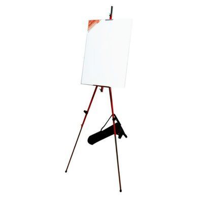 Мольберт-тринога D.K. Art-Craft 92*92*203см, h полотна до 78см, з сумкою (червоний) 15131