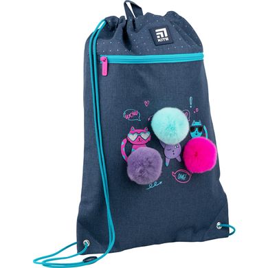 Сумка для взуття Kite мод 601 з карманом Education Wow Cats K22-601M-11