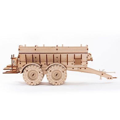 Деревянная сборная механическая 3D модель EVA Eco-Wood-Art TRAILER FOR KIROVETS K-7M 001072