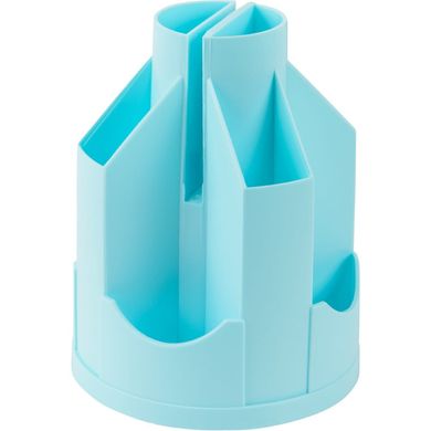 Підставка для ручок та олівців пластик Delta Вертушка Pastelini мала D3003*, Блакитний